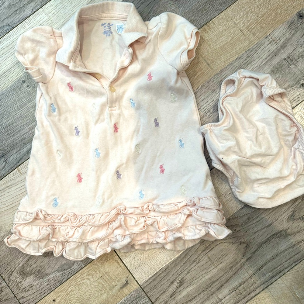 Ralph Lauren dress and diaper cover